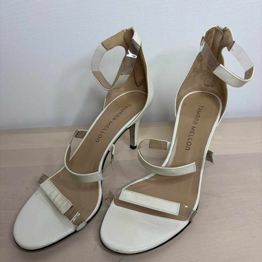 Women's white high heels